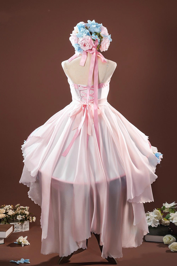 Cardcaptor Sakura Sleeveless Bow Flower Fairy Anime Cosplay Lolita Set