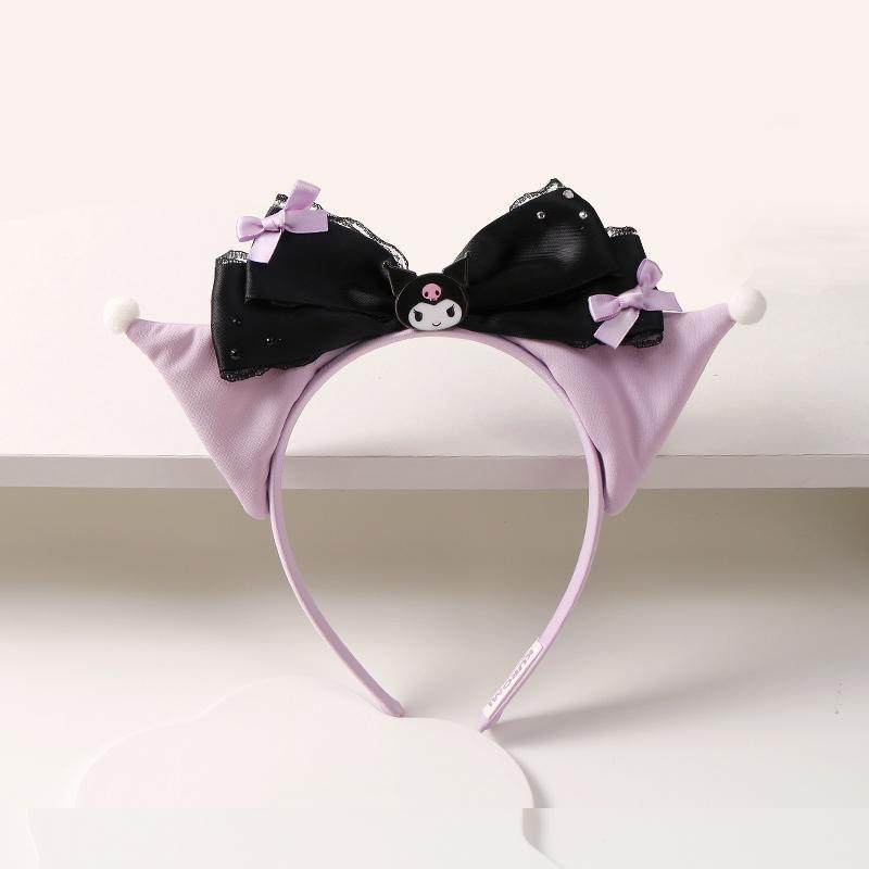Accessoires pour cheveux violets et noirs en forme de diable kawaii ON1403