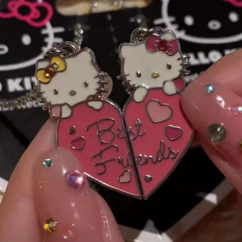 Sweet Kitty Couple Necklace KI329