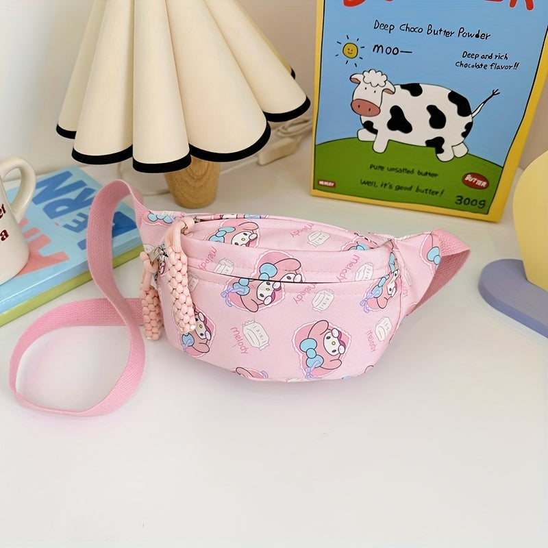 Pink Kitty Travel Messenger Bag