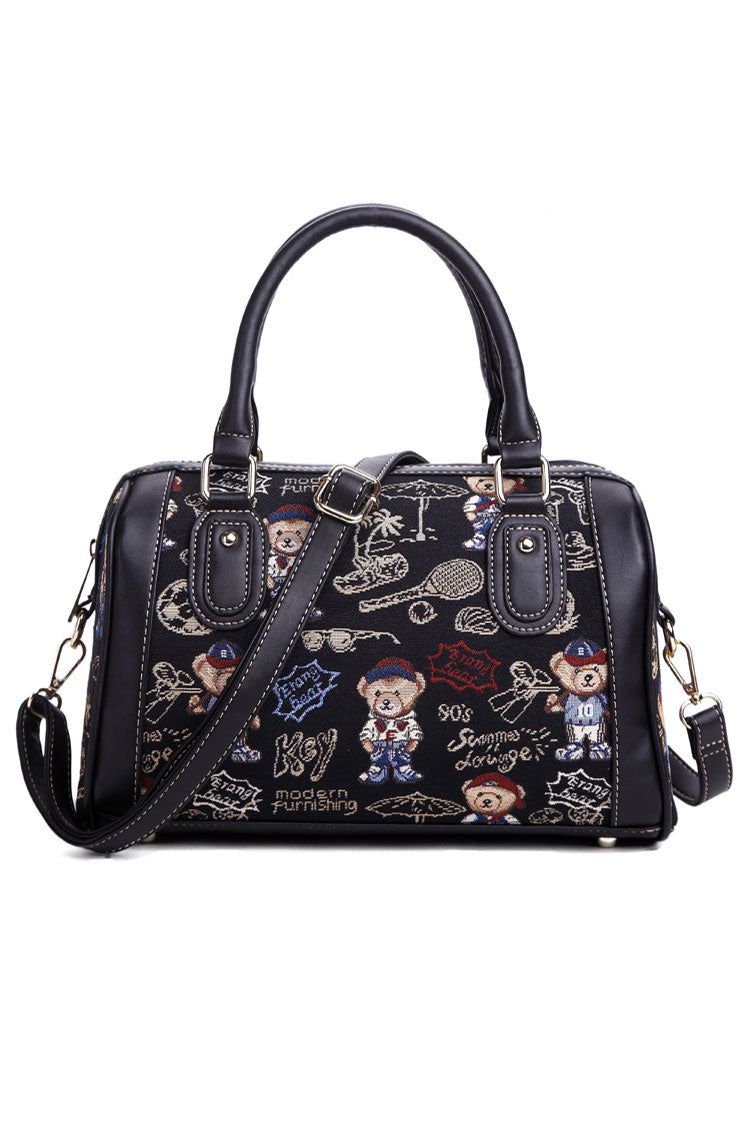 Casual Sweet Lolita Shoulder Bag with Bear Print in 5 Colors