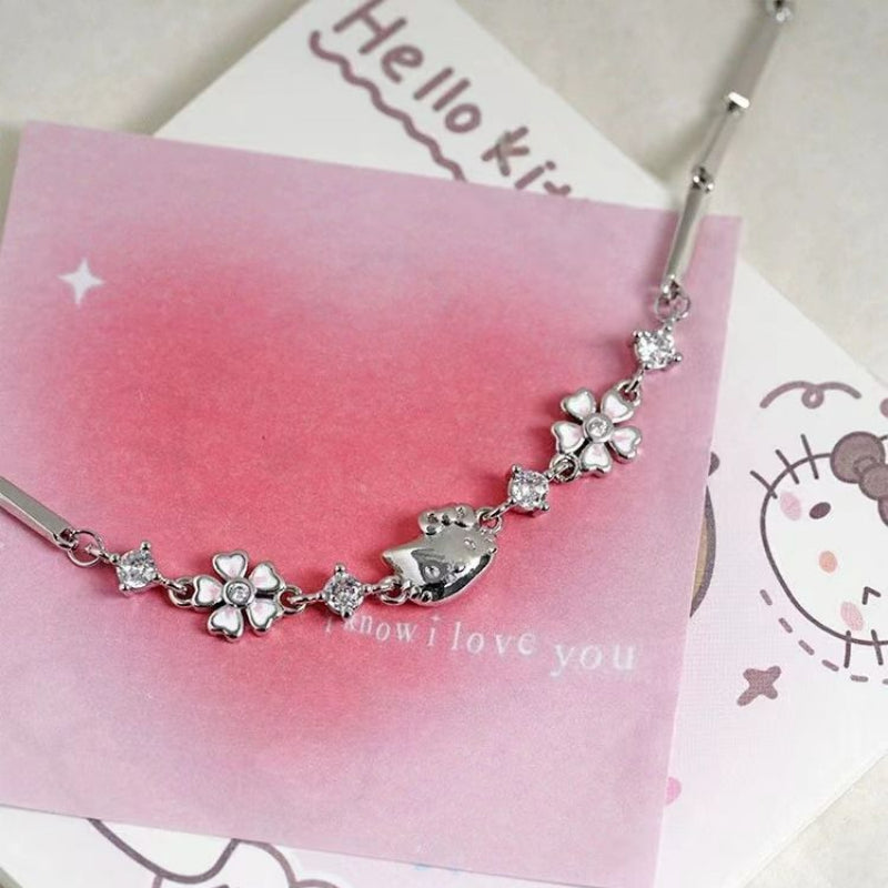 Bracelet Chaton Fleur de Cerisier KI302