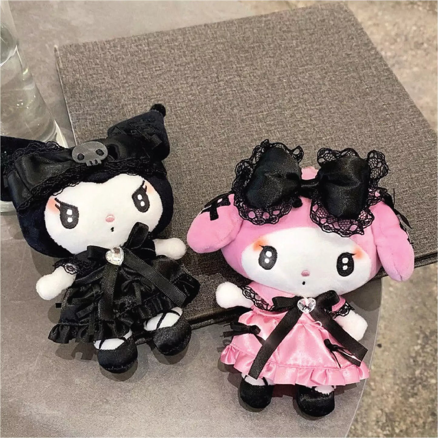 Kuro Melo Gothic Lace Plush Keychain