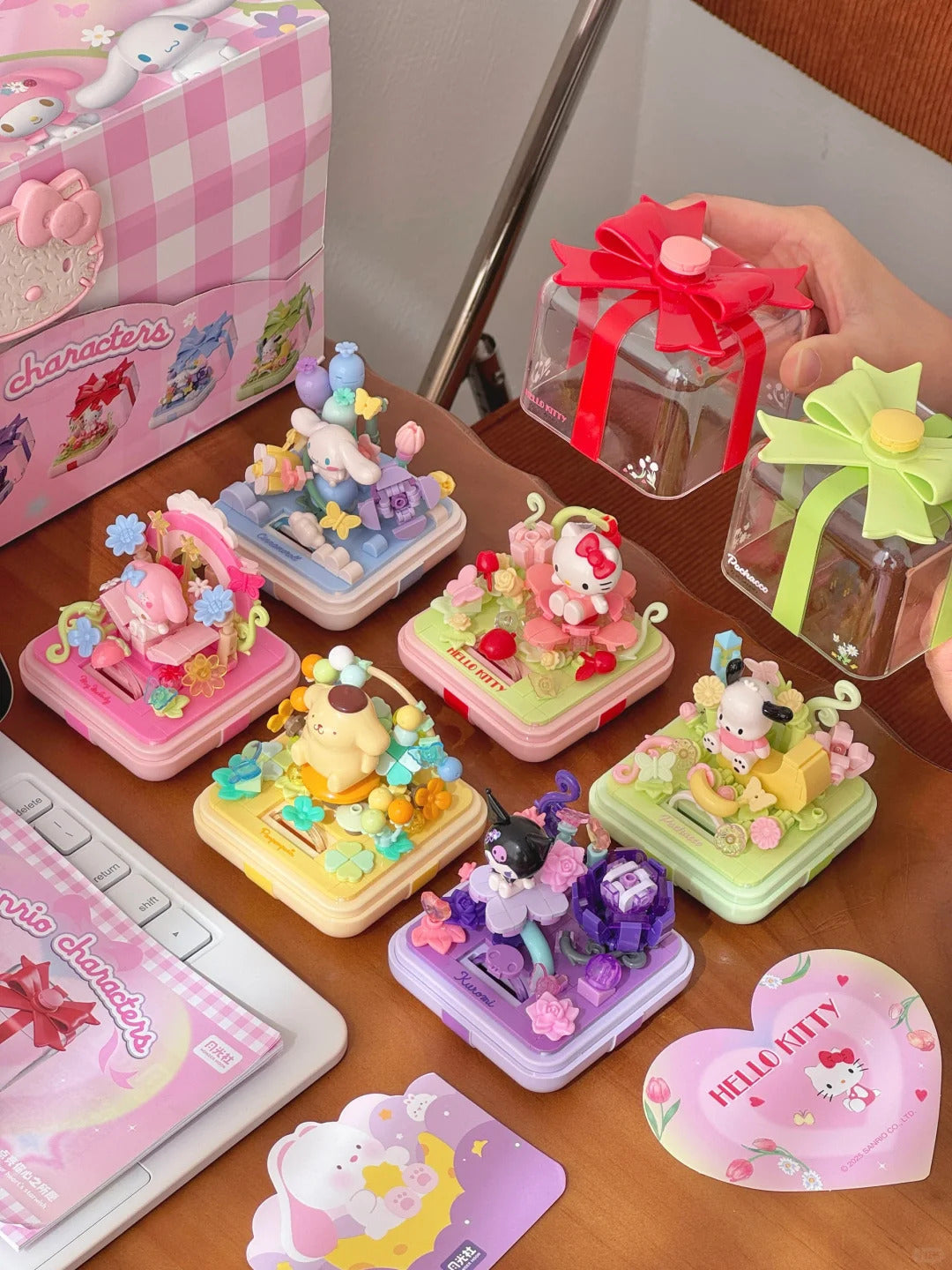 Fingertip Ring box flower star wish building blocks blind box