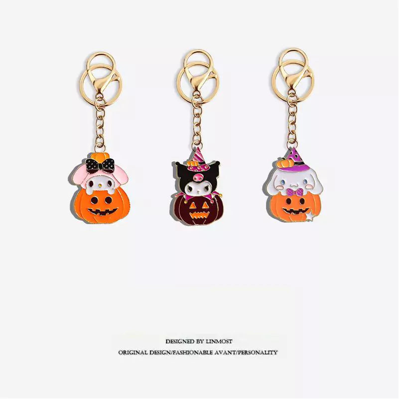 Cartoon Halloween Keychain Set
