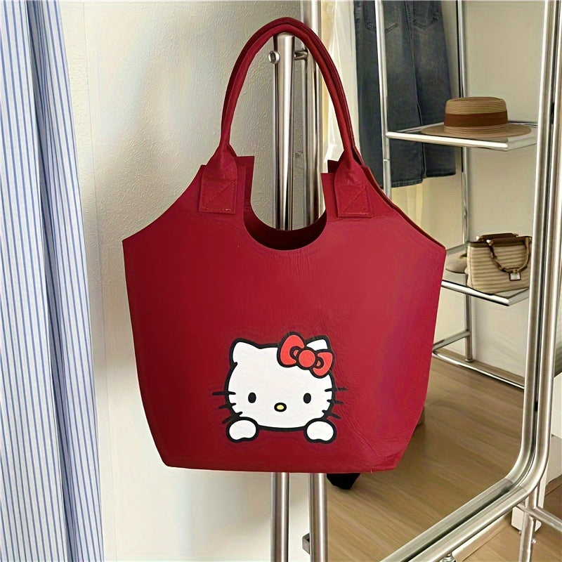 Kitty Cat Felt Tote Bag