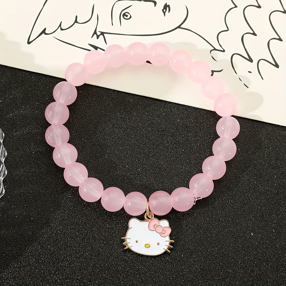 Cute Kitty Glass Bead