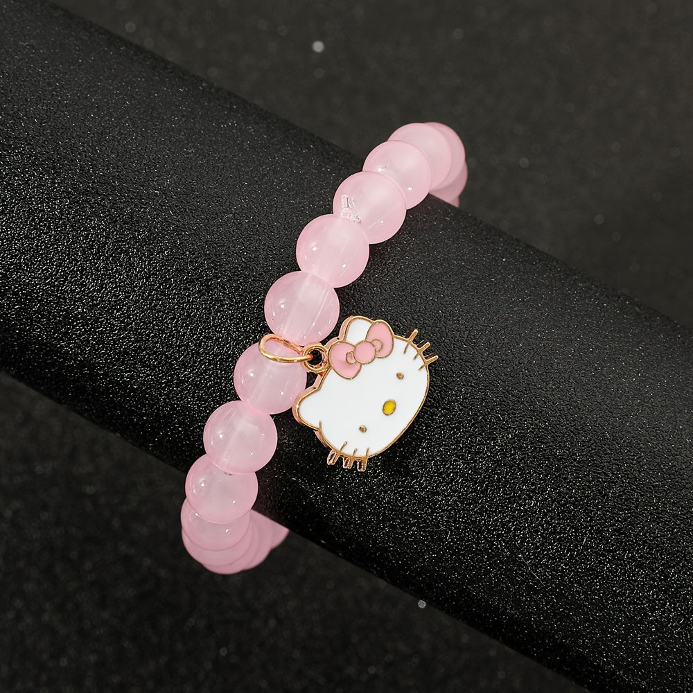 Cute Kitty Glass Bead