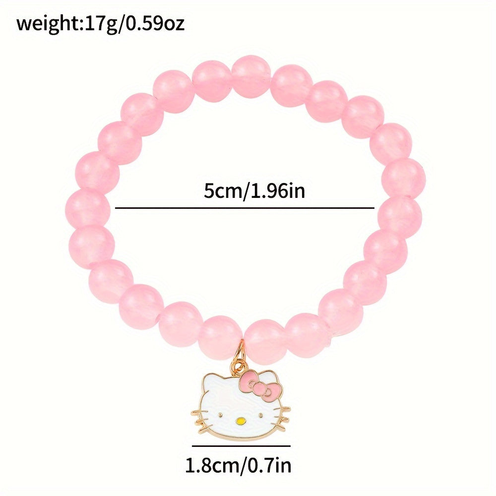 Cute Kitty Glass Bead