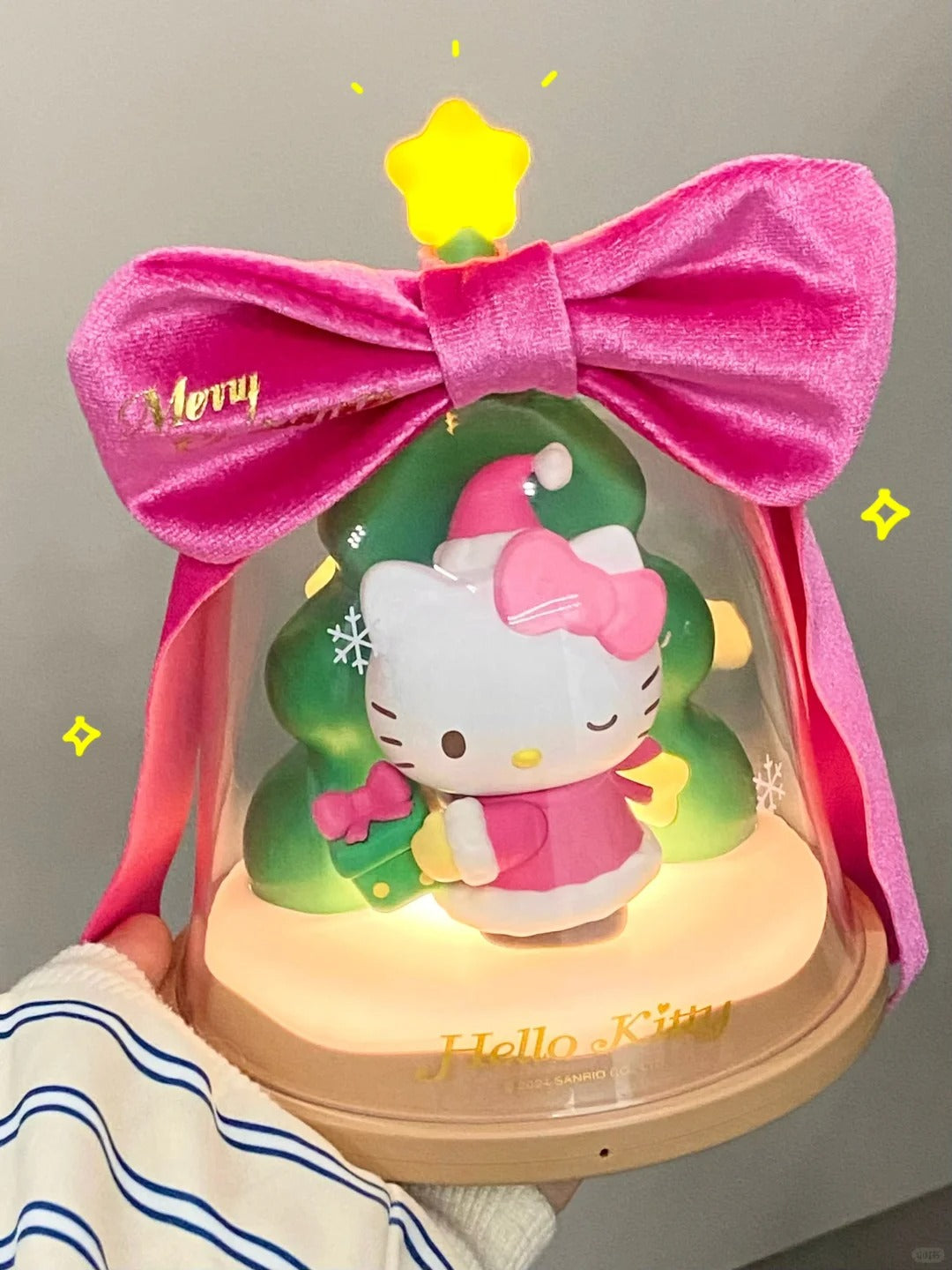Kitty Christmas Ornament Lamp
