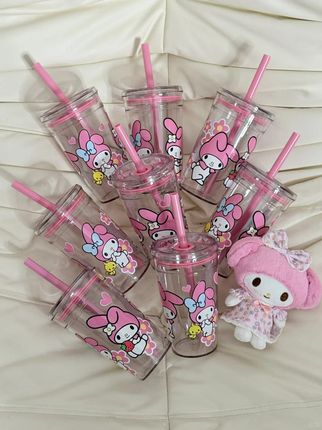 Melo Straw Cup Water Bottle 450ml