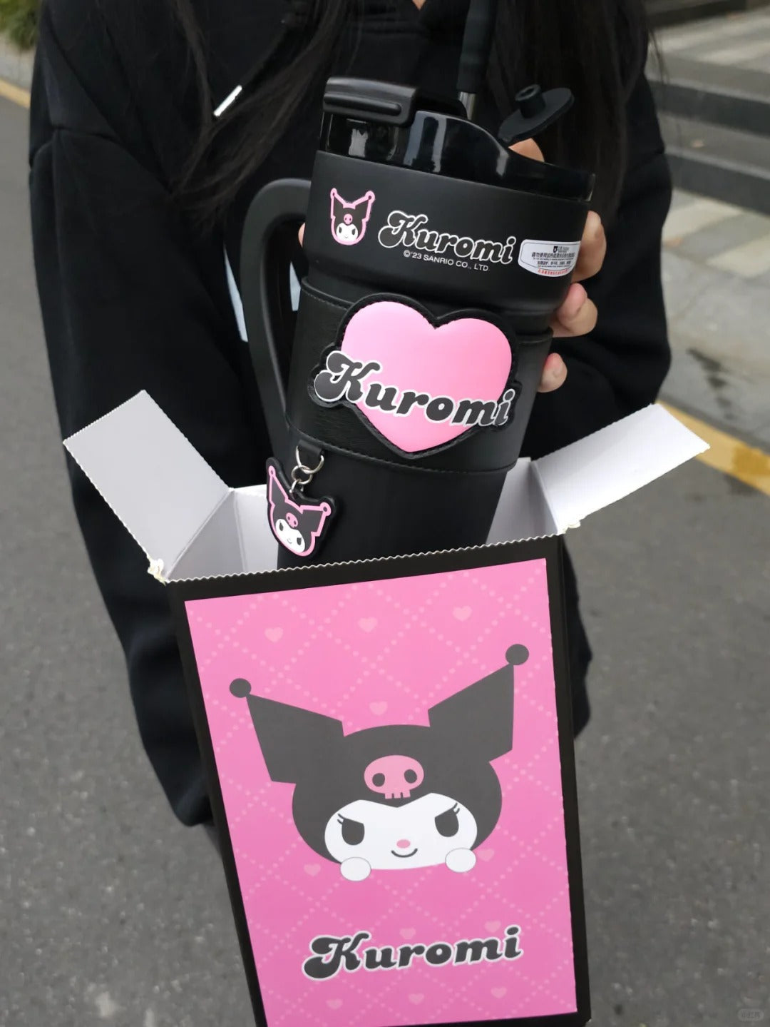 Kawaii Kitty Heart Stainless Steel Bottle