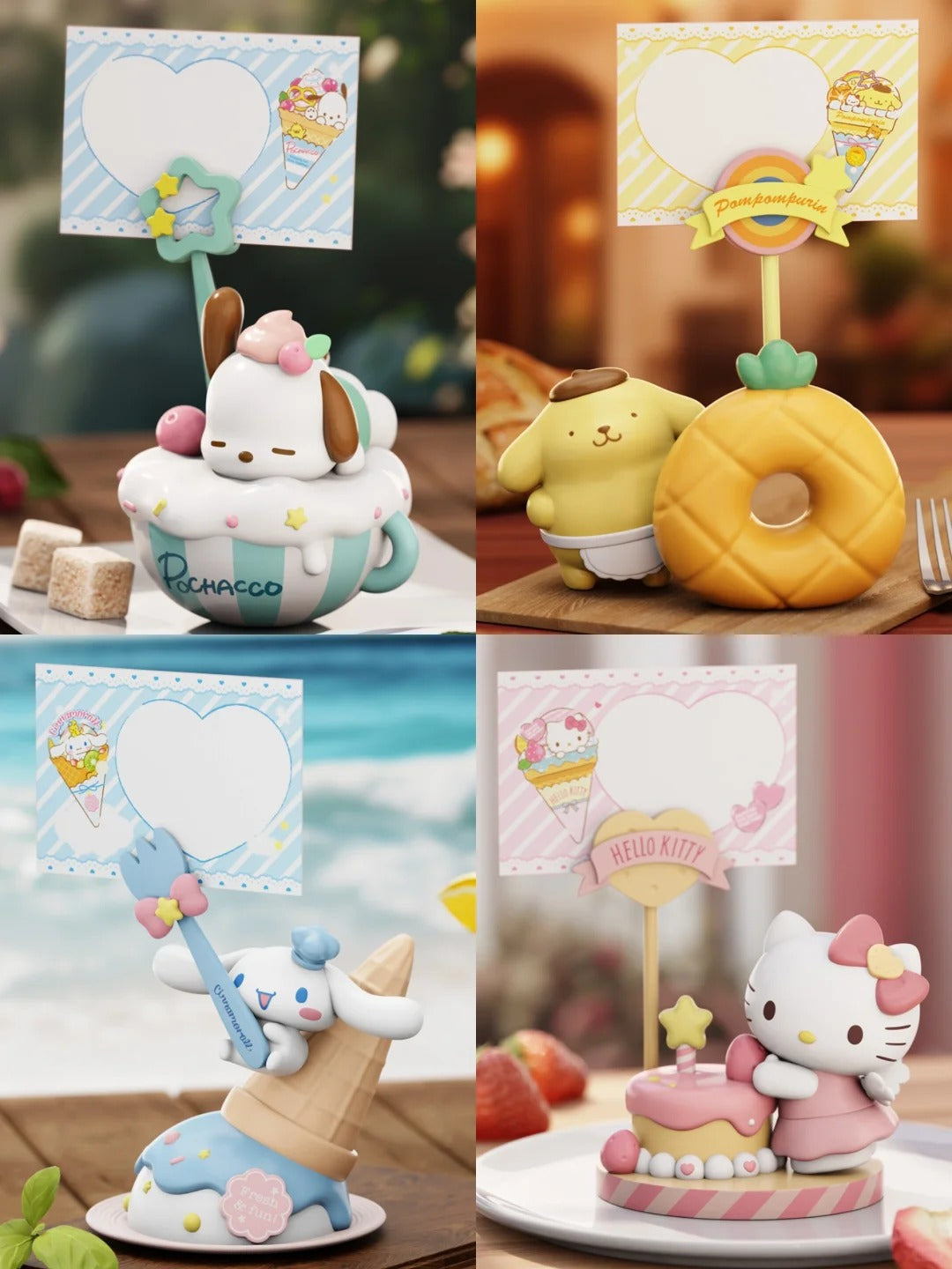 Family Dessert Series Note Ornaments Picture Holder Clip