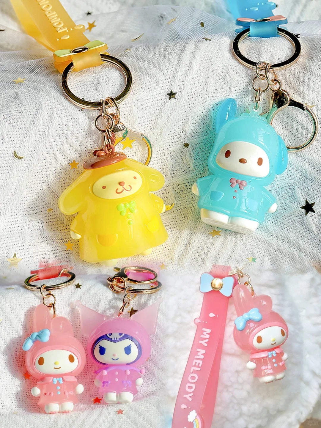 Porte-clés personnage imperméable