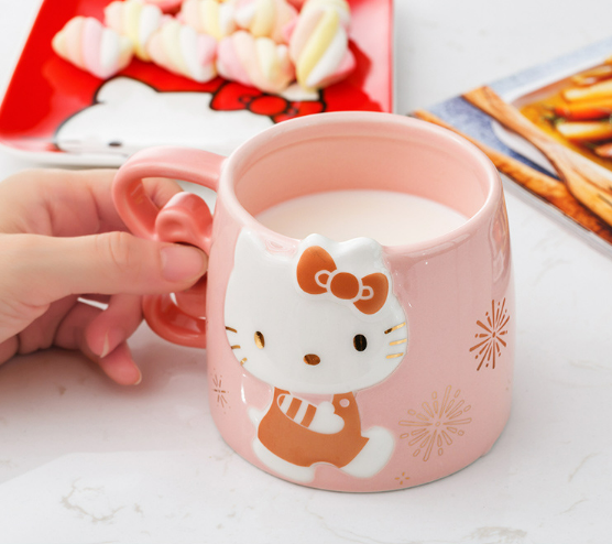 Cute Carton Mug with Spoon