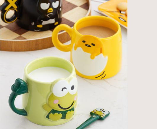Cute Carton Mug with Spoon