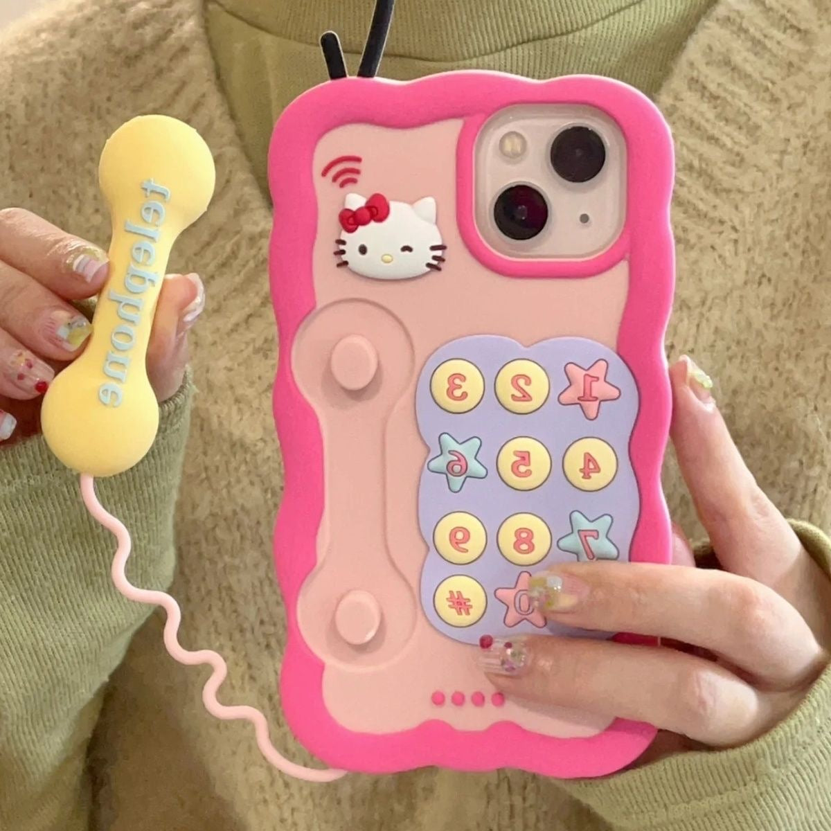 Rosa Kitty Telefonhülle