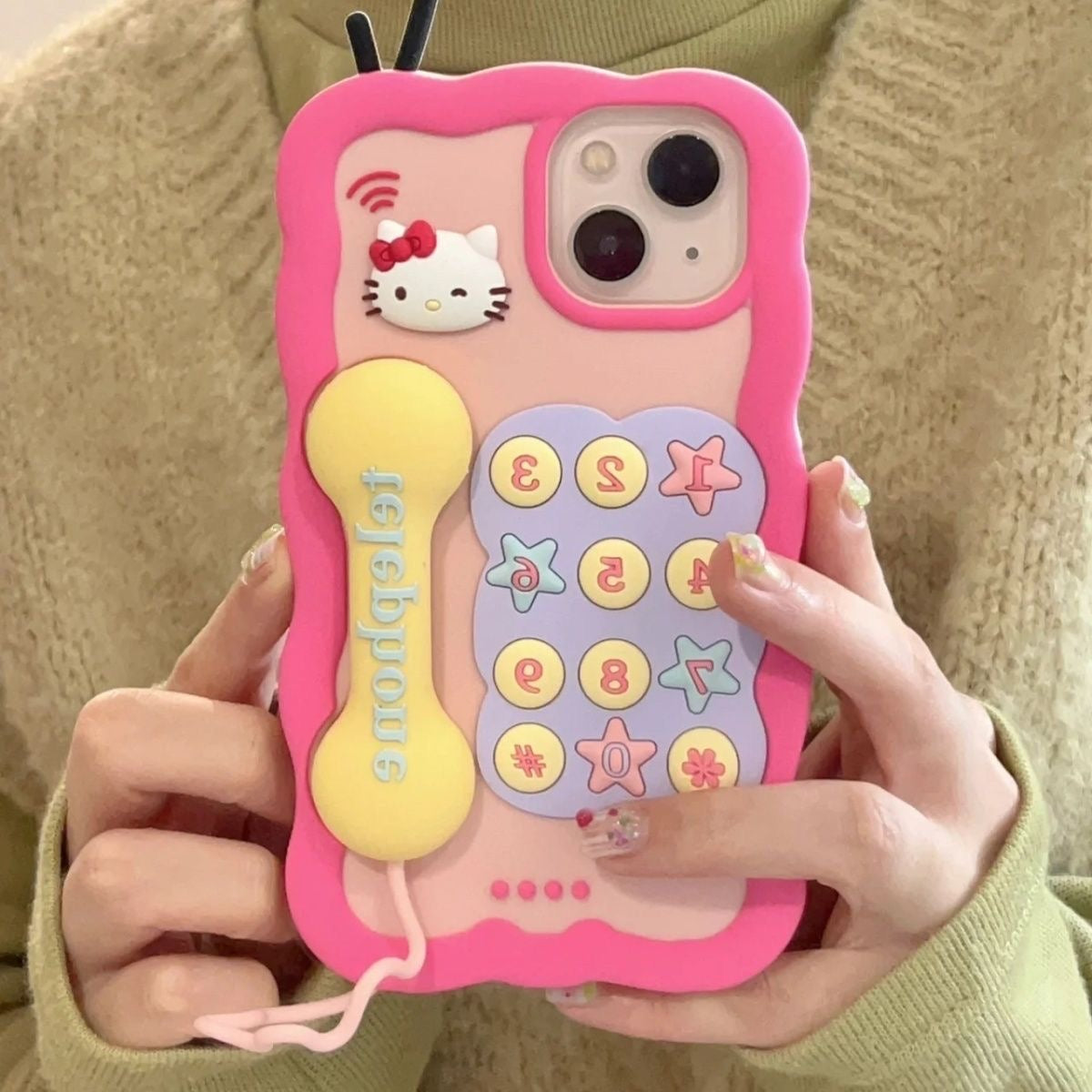 Rosa Kitty Telefonhülle
