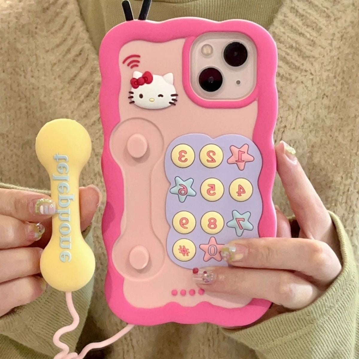 Rosa Kitty Telefonhülle