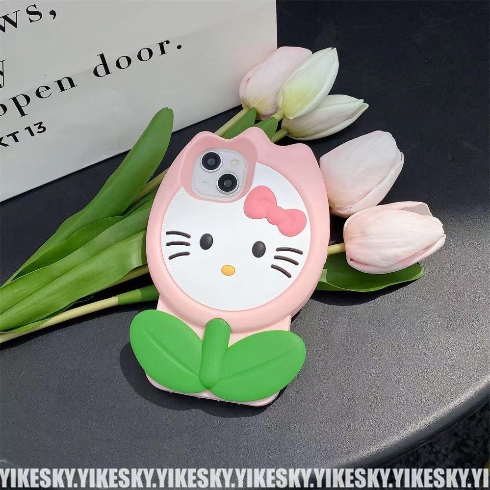 Sweet Kitty Flower Phone Case
