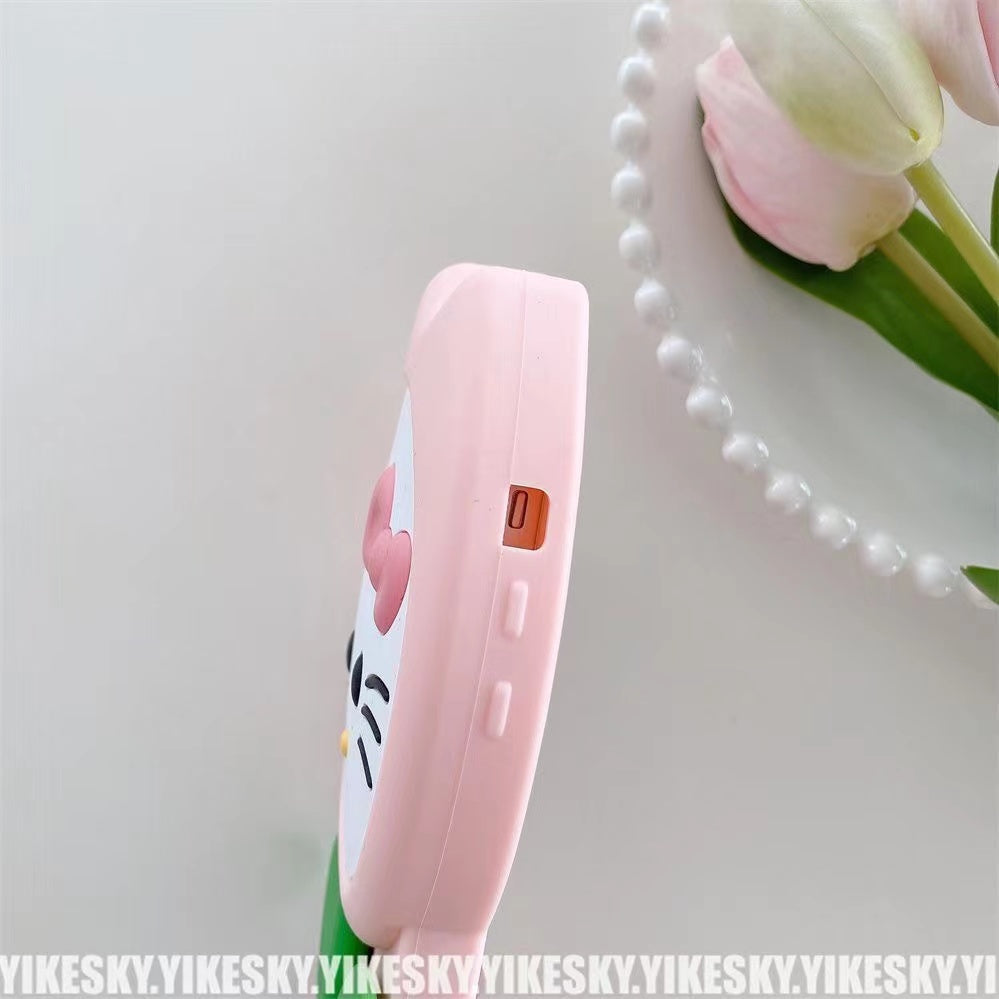 Sweet Kitty Flower Phone Case