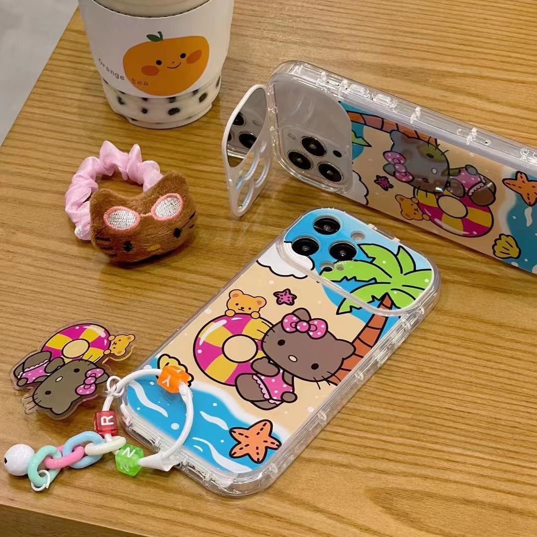 Kitty Hawaii Swimming Design Phone Case