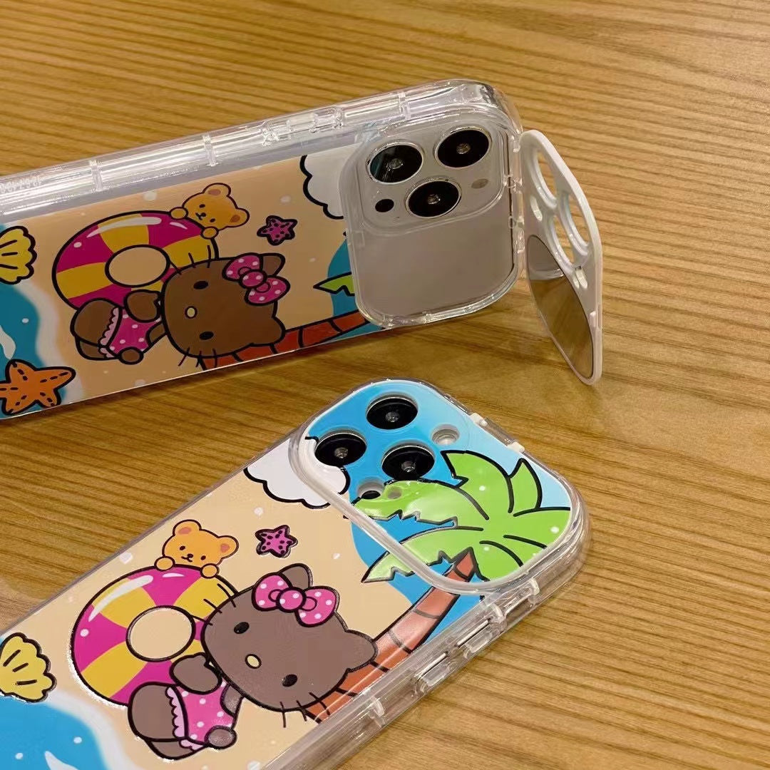Kitty Hawaii Swimming Design Phone Case