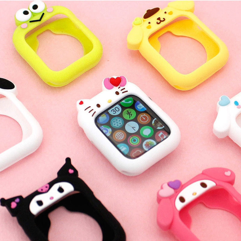Kawaii Characters Apple Watch Silicone Case