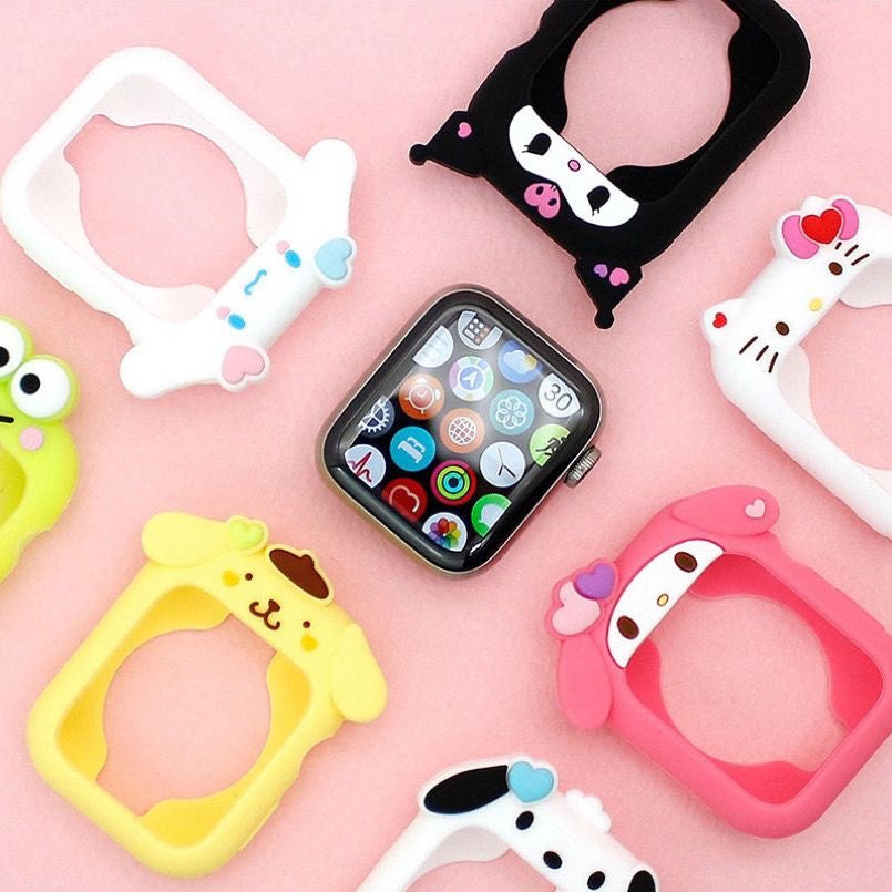 Kawaii Characters Apple Watch Silicone Case