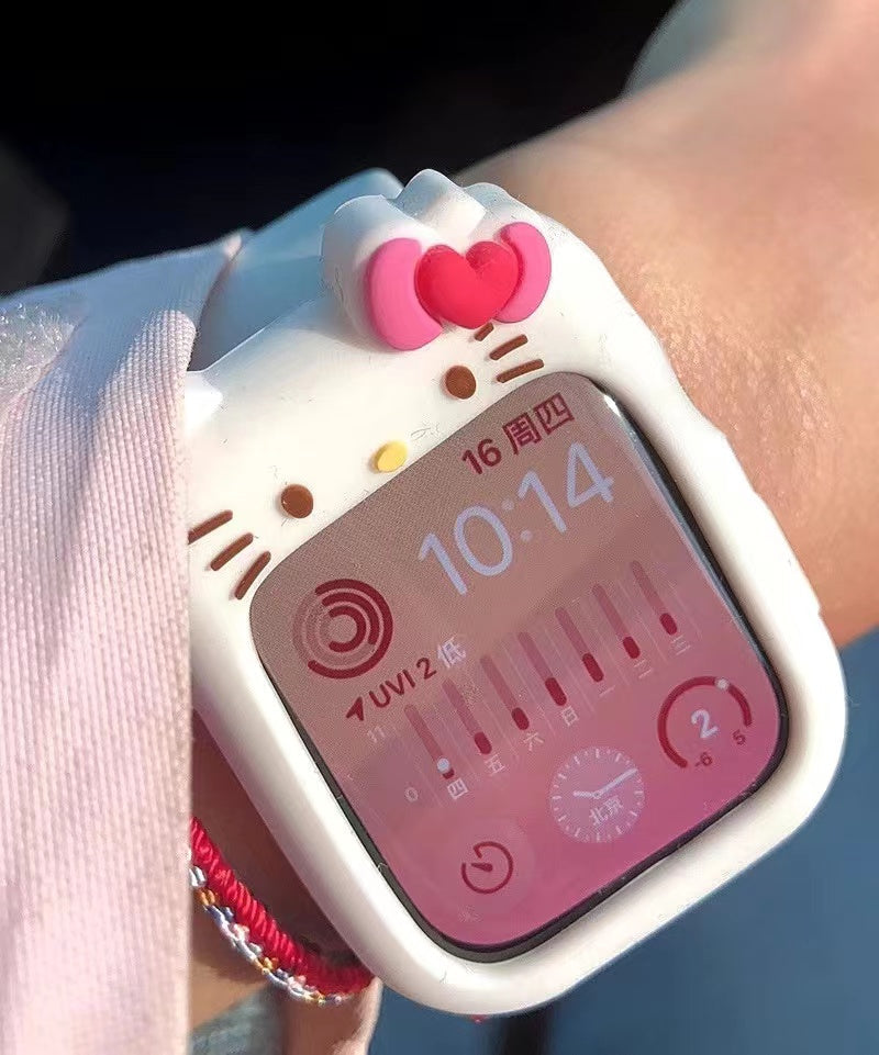 Kawaii Characters Apple Watch Silicone Case