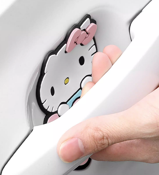 Kitty Car Door Anti-Collision Strip Protection Stickers