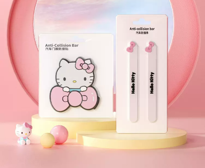 Kitty Car Door Anti-Collision Strip Protection Stickers