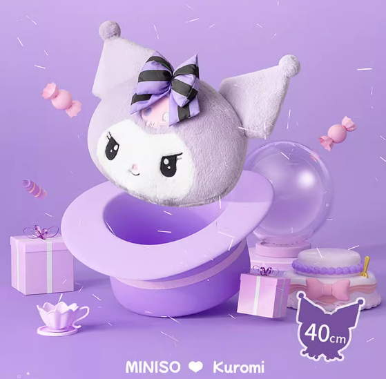 Kuro with Stripe Bow Head Pillow