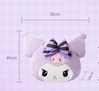 Kuro with Stripe Bow Head Pillow