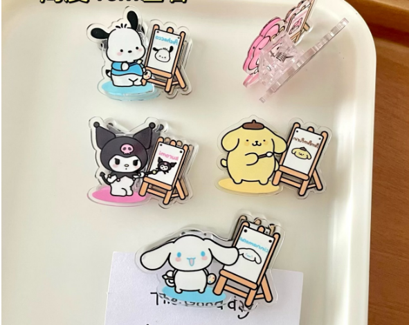 Kawaii Painter Design Paper Clip