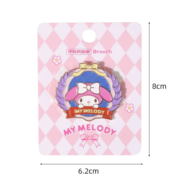 Cute Preppy Metal Badge