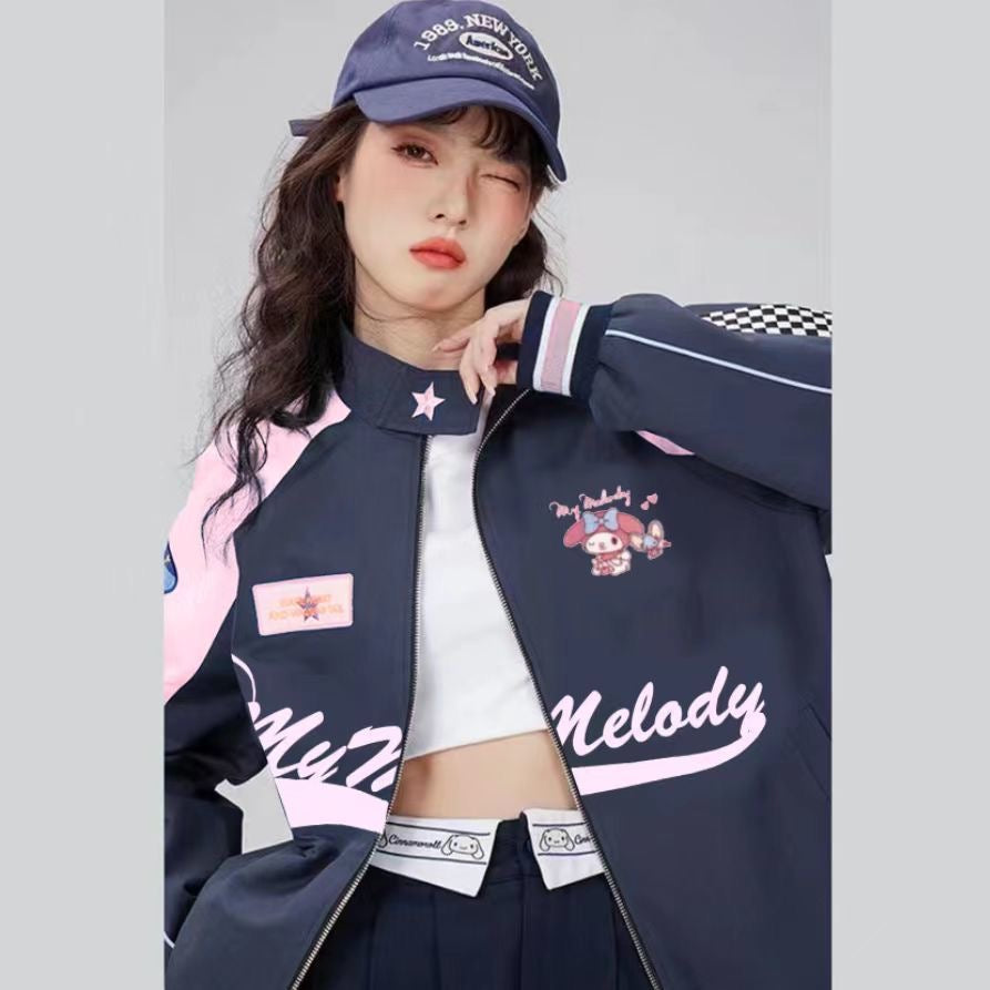 Pink Melo Biker Jacket