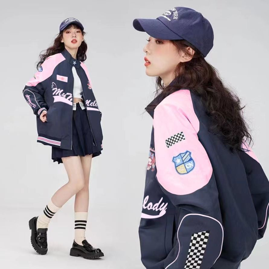 Pink Melo Biker Jacket