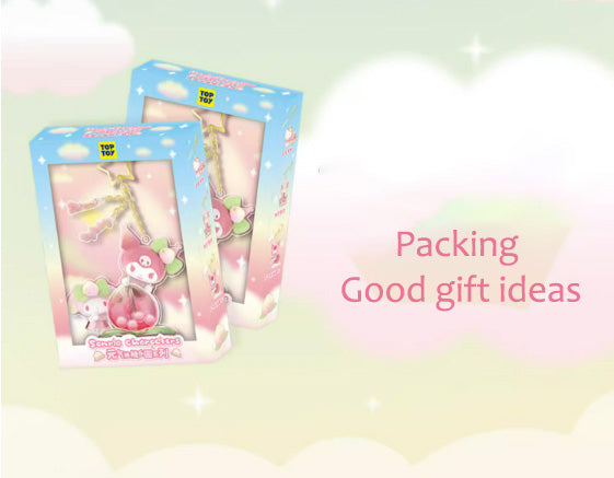 Cartoon Peach Paradise Keychain