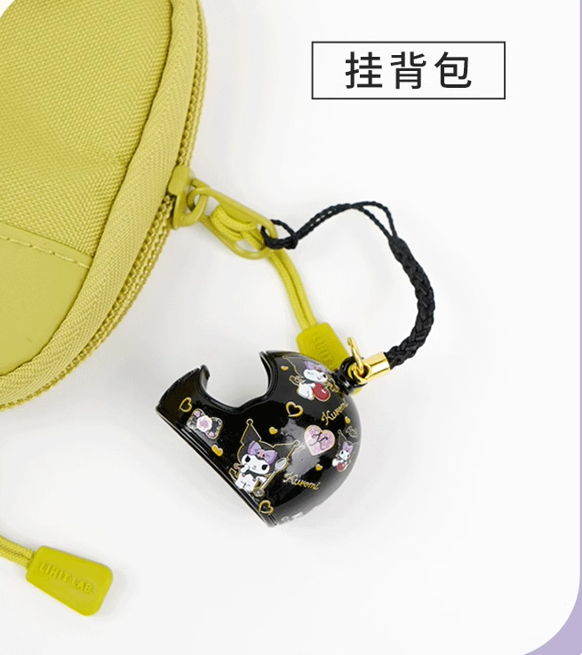 Porte-clés clochette au design de casque mignon