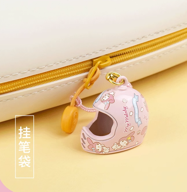 Porte-clés clochette au design de casque mignon