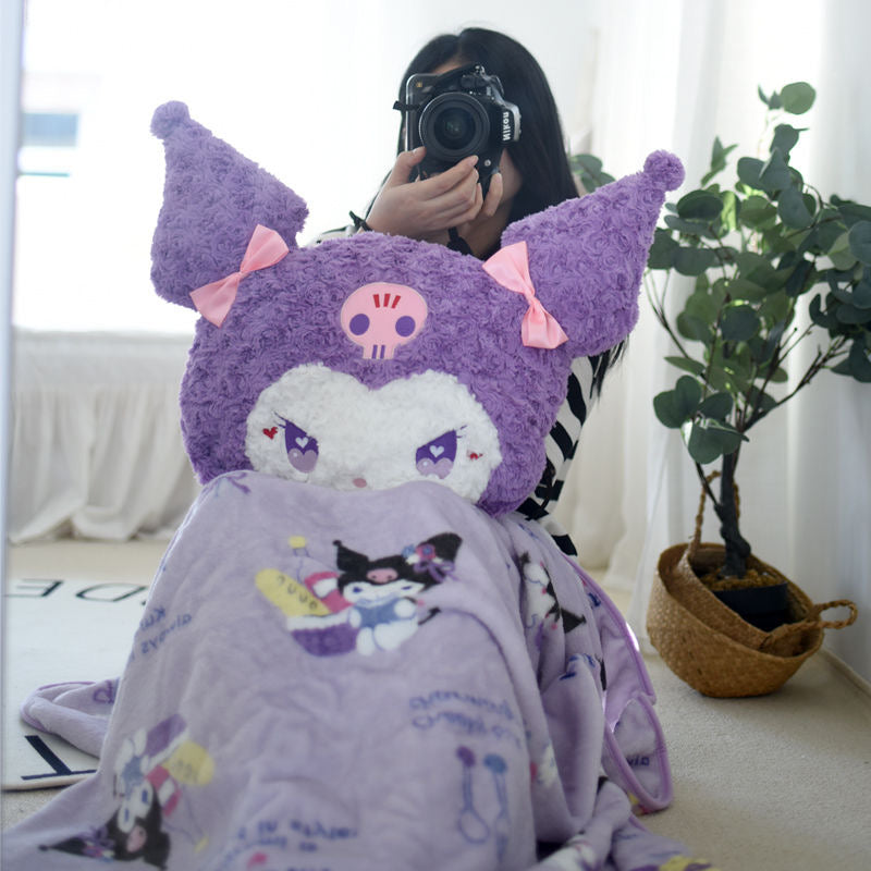 Grand coussin violet Kuro