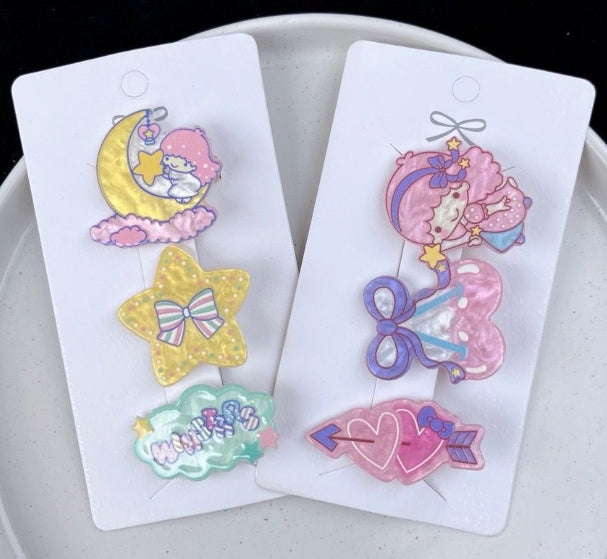 Cartoon Hair Clip Set