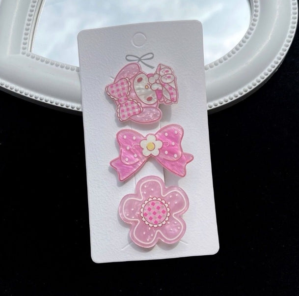 Cartoon Hair Clip Set