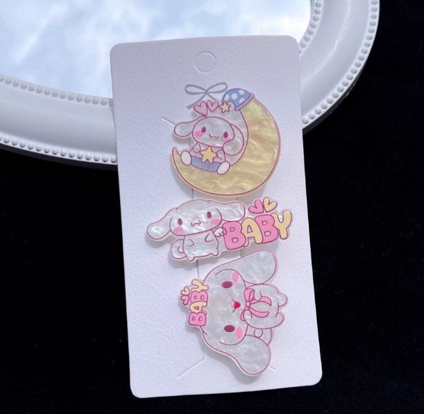 Cartoon Hair Clip Set