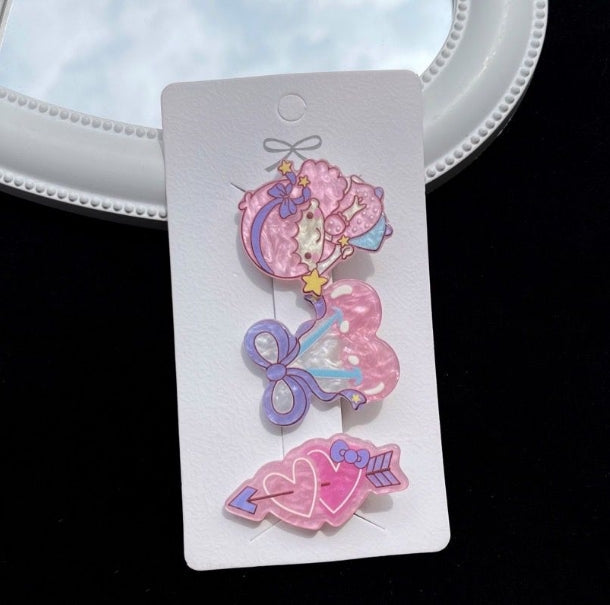 Cartoon Hair Clip Set