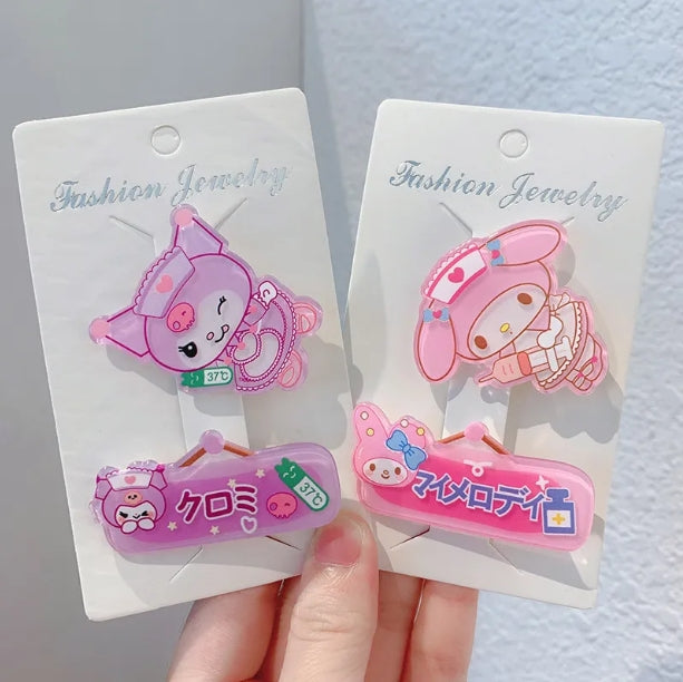 Cartoon Hair clip Set Doctor Design