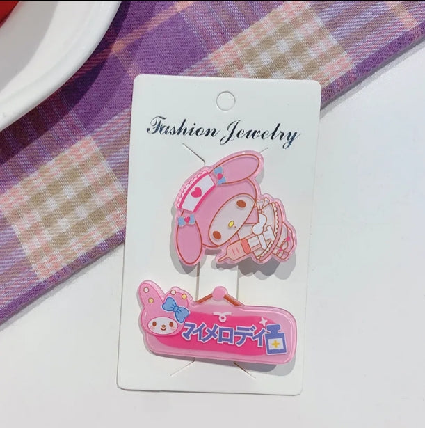 Cartoon Hair clip Set Doctor Design