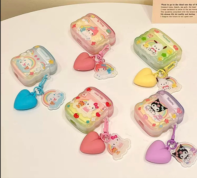 Étui pour écouteurs AirPods coloré de dessin animé
