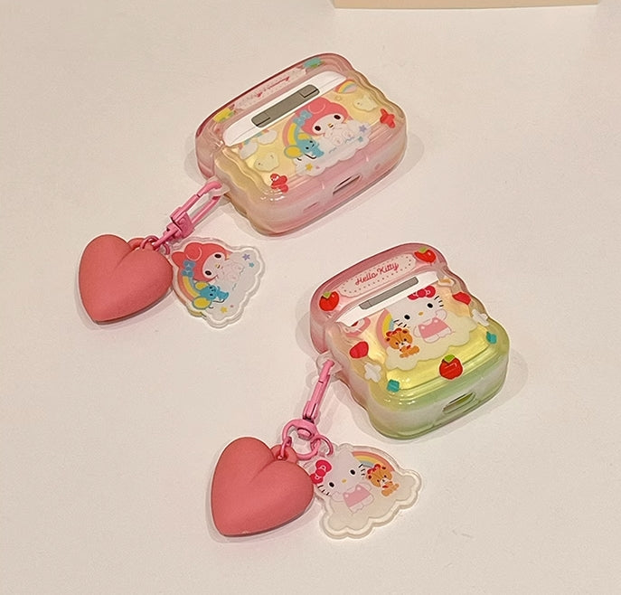 Étui pour écouteurs AirPods coloré de dessin animé